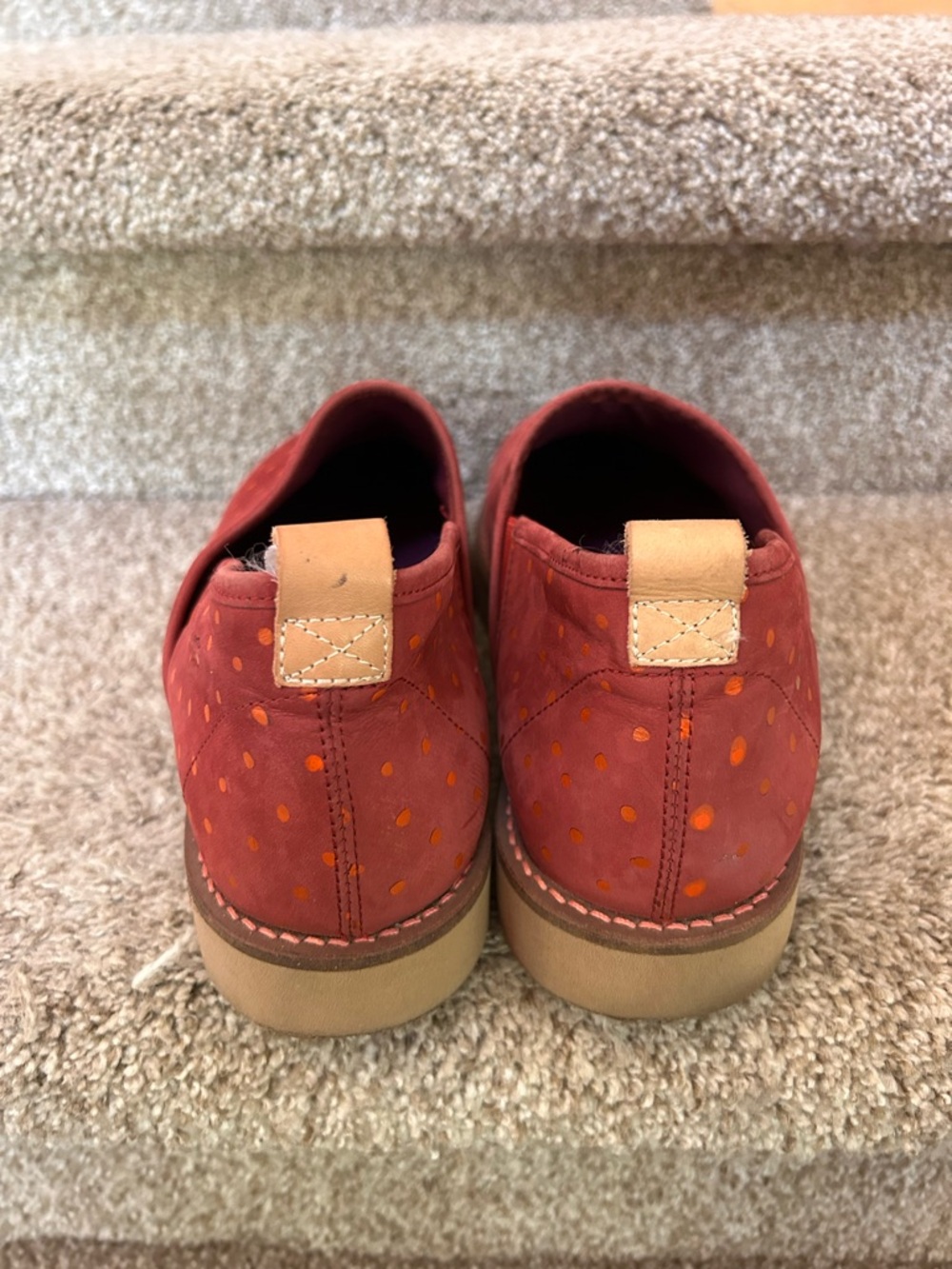 Gudren Sjoden Slip On Suede Loafers. Polka dots. Comfort. Lagenlook. EUC. Funky - Picture 3 of 10